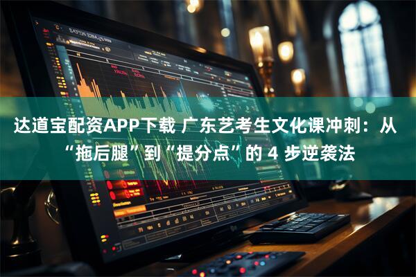 达道宝配资APP下载 广东艺考生文化课冲刺：从 “拖后腿”到“提分点”的 4 步逆袭法